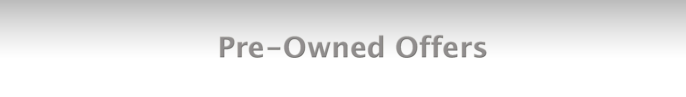 Pre-Owned Offers Pre-Owned Offers