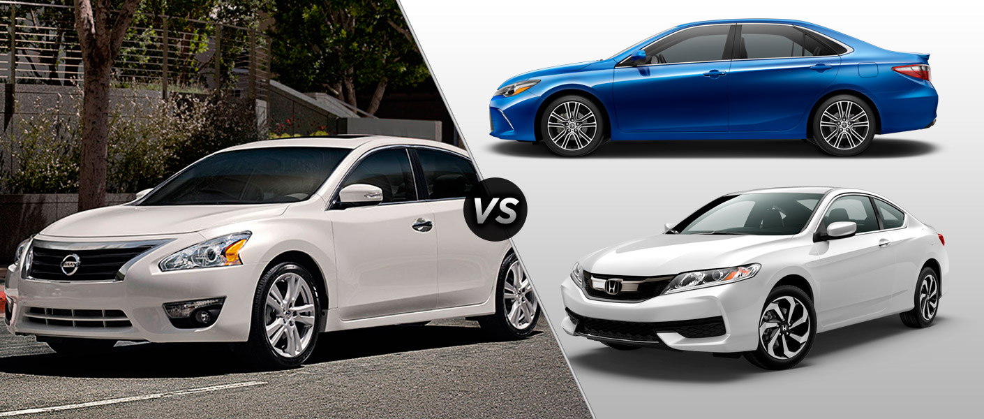 2016 Nissan Altima vs 2016 Toyota Camry vs 2016 Honda Accord