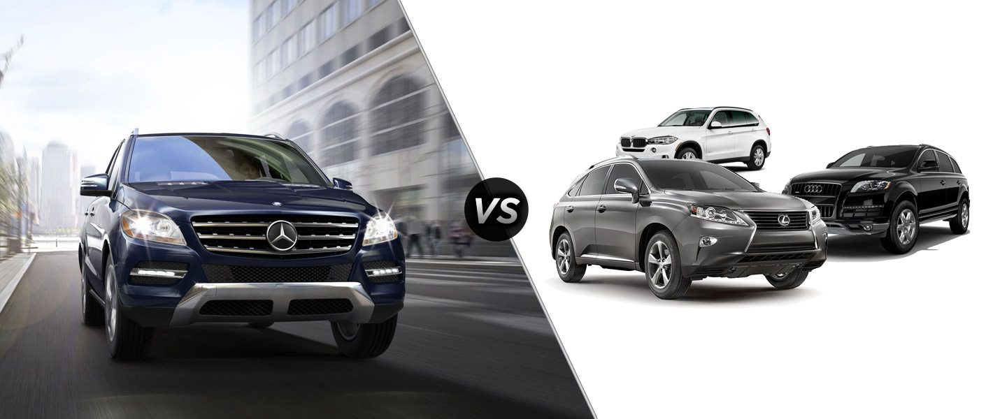 2015 Mercedes Benz Ml Class Vs Lexus Rx Audi Q7 Amp Bmw X5
