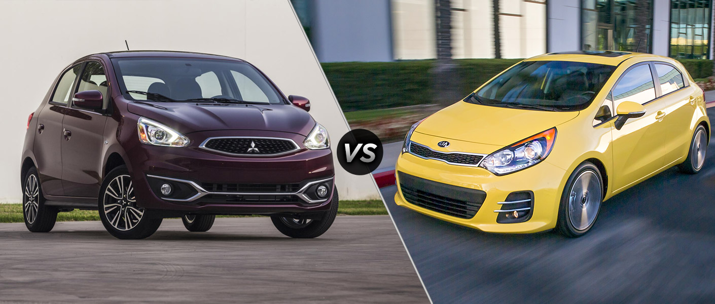 2017 Mitsubishi Mirage vs 2016 Kia Rio 5-door